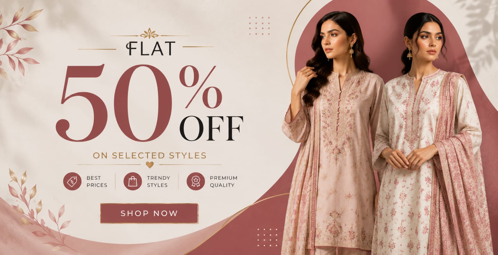 Flat 50% Off