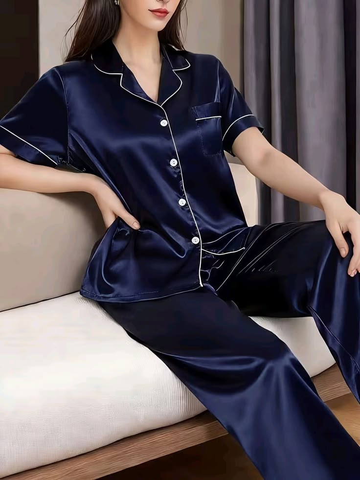 Luxury Silky Satin Nighty – Elegant & Comfortable