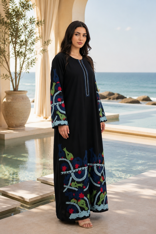 ✨ Premium Boski Neelum Embroidered Stitched 3 Piece Suit